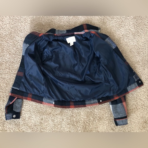 Sky and Sparrow blue and orange plaid jacket - Size small **Used** - Picture 5 of 7